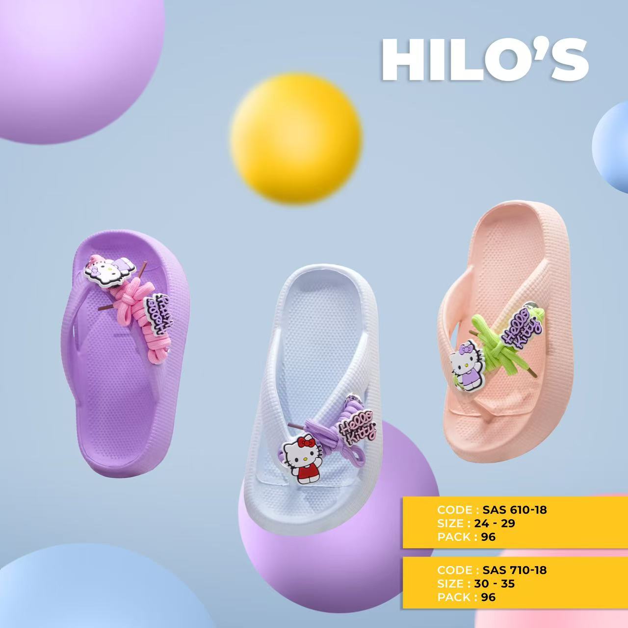 Sandal Jepit Anak HILOS Lucu Cantik Kekinian