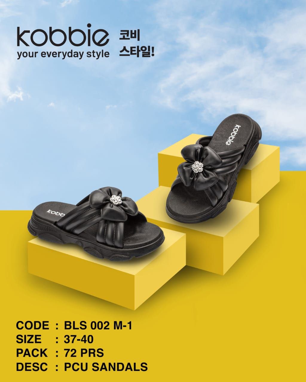 Sendal Slip On Bunga Wanita Anti Slip