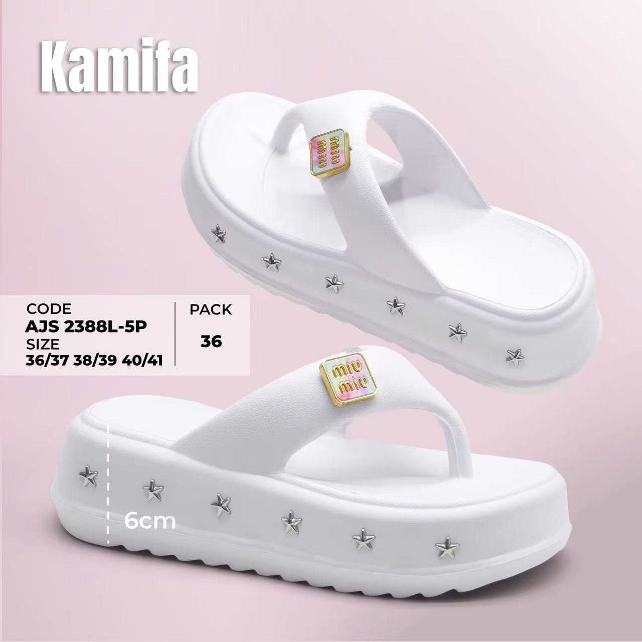Sandal Jepit Wedges Variasi MIU